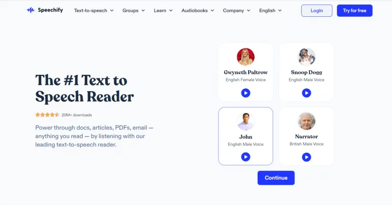 Speechify screenshot