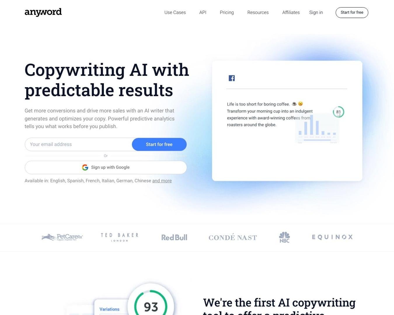 Anyword screenshot