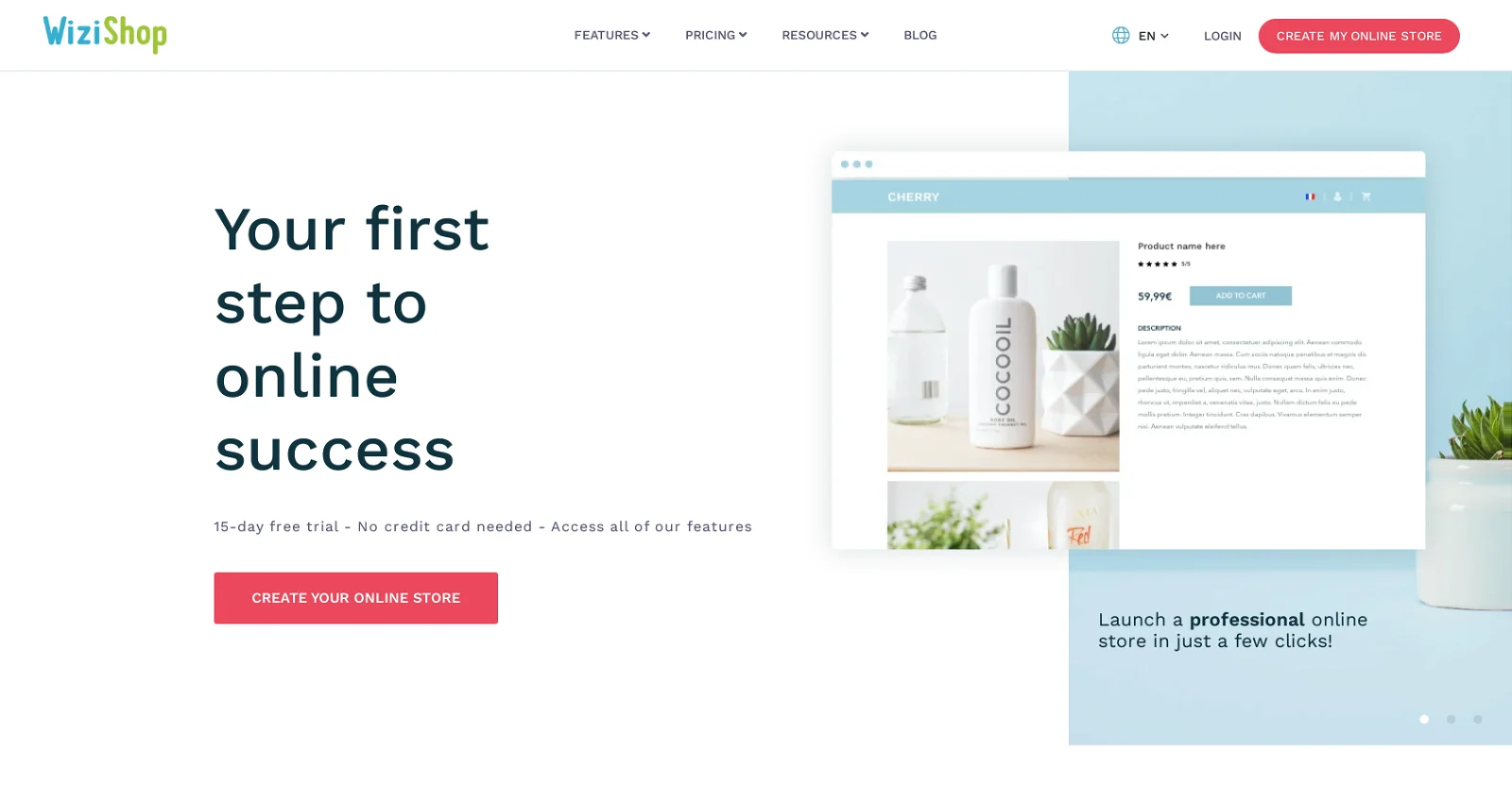 WiziShop screenshot