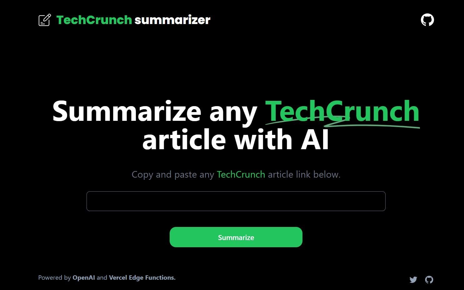 TechCrunch Summary screenshot
