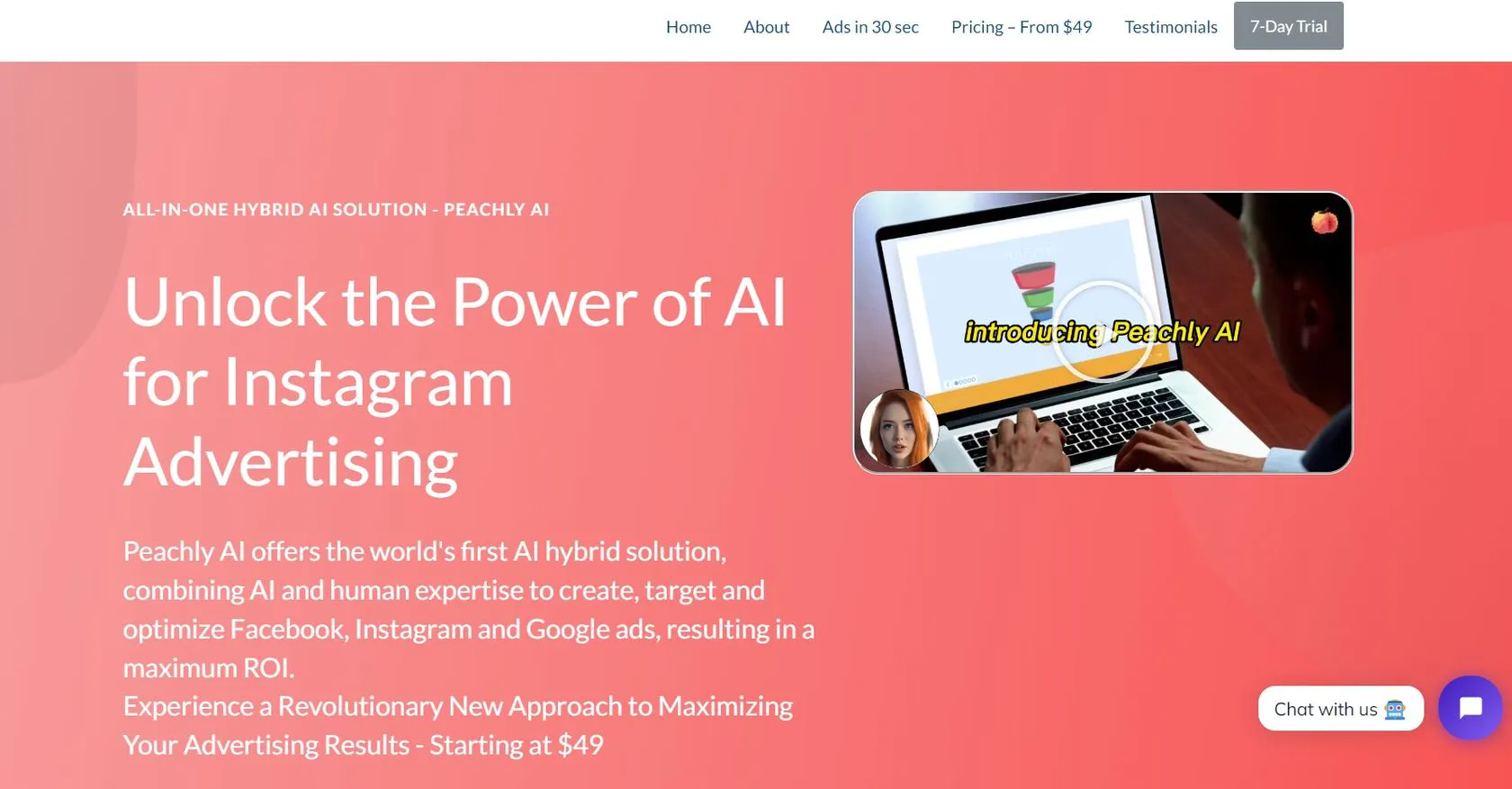 Peachly AI screenshot