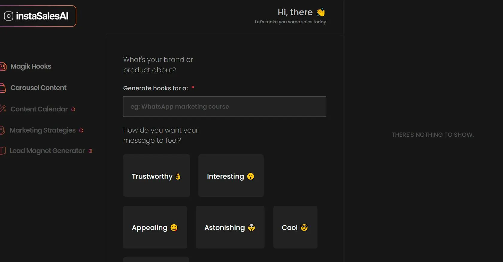 InstaSalesAI screenshot