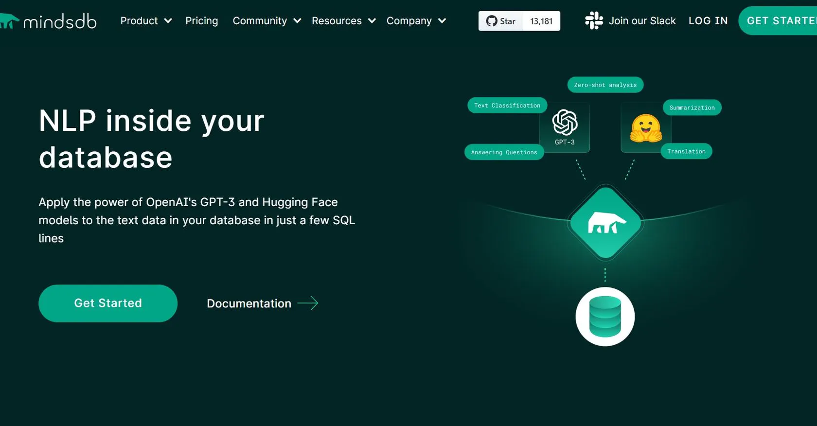 MindsDB screenshot