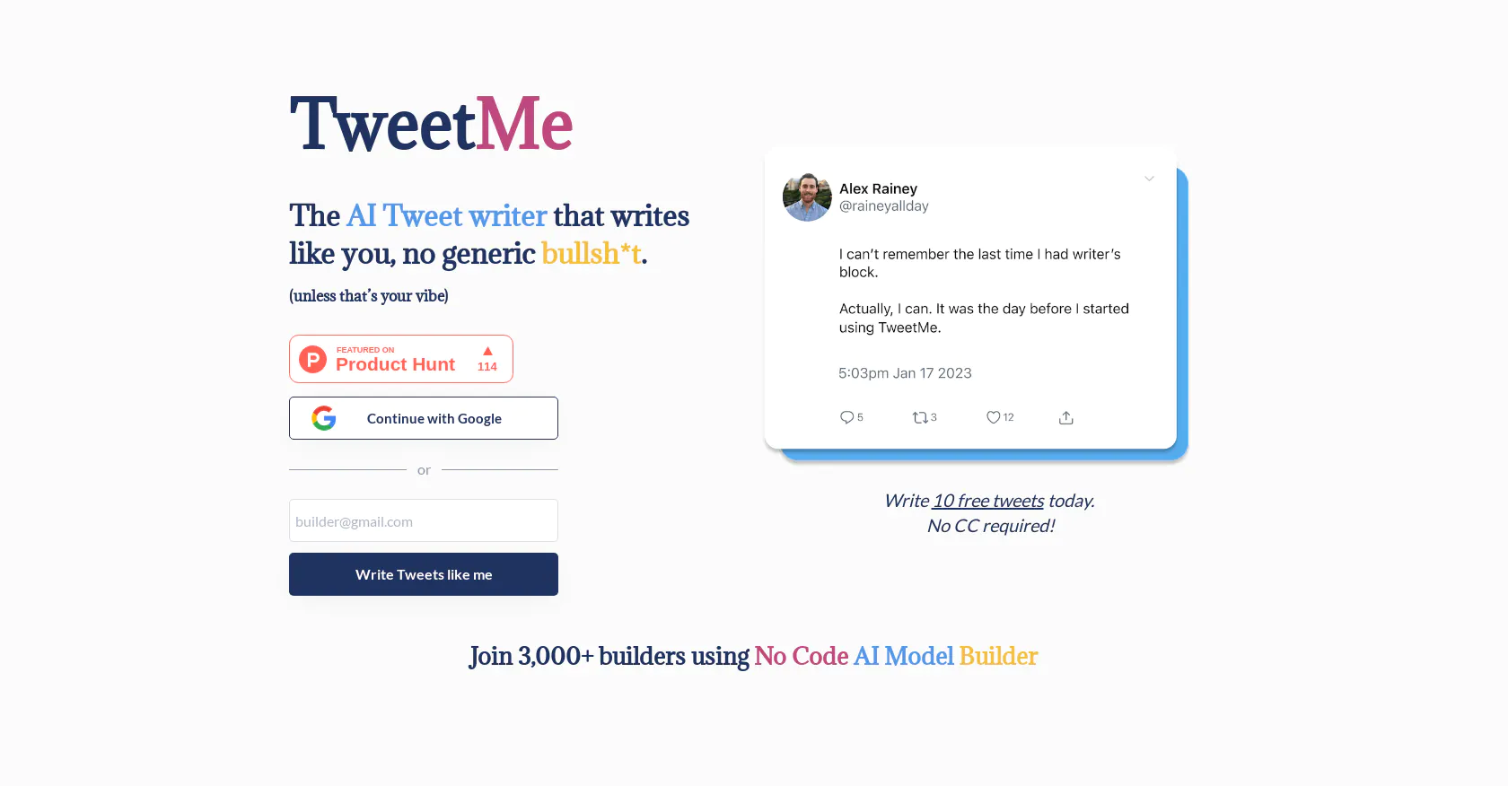 TweetMe screenshot