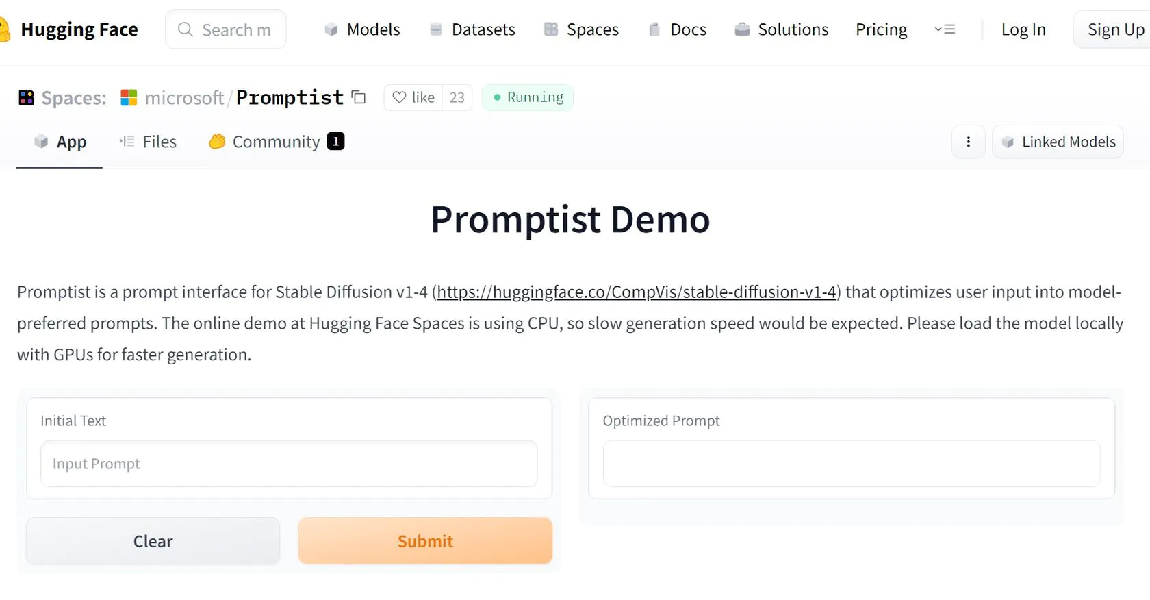 Promptist screenshot