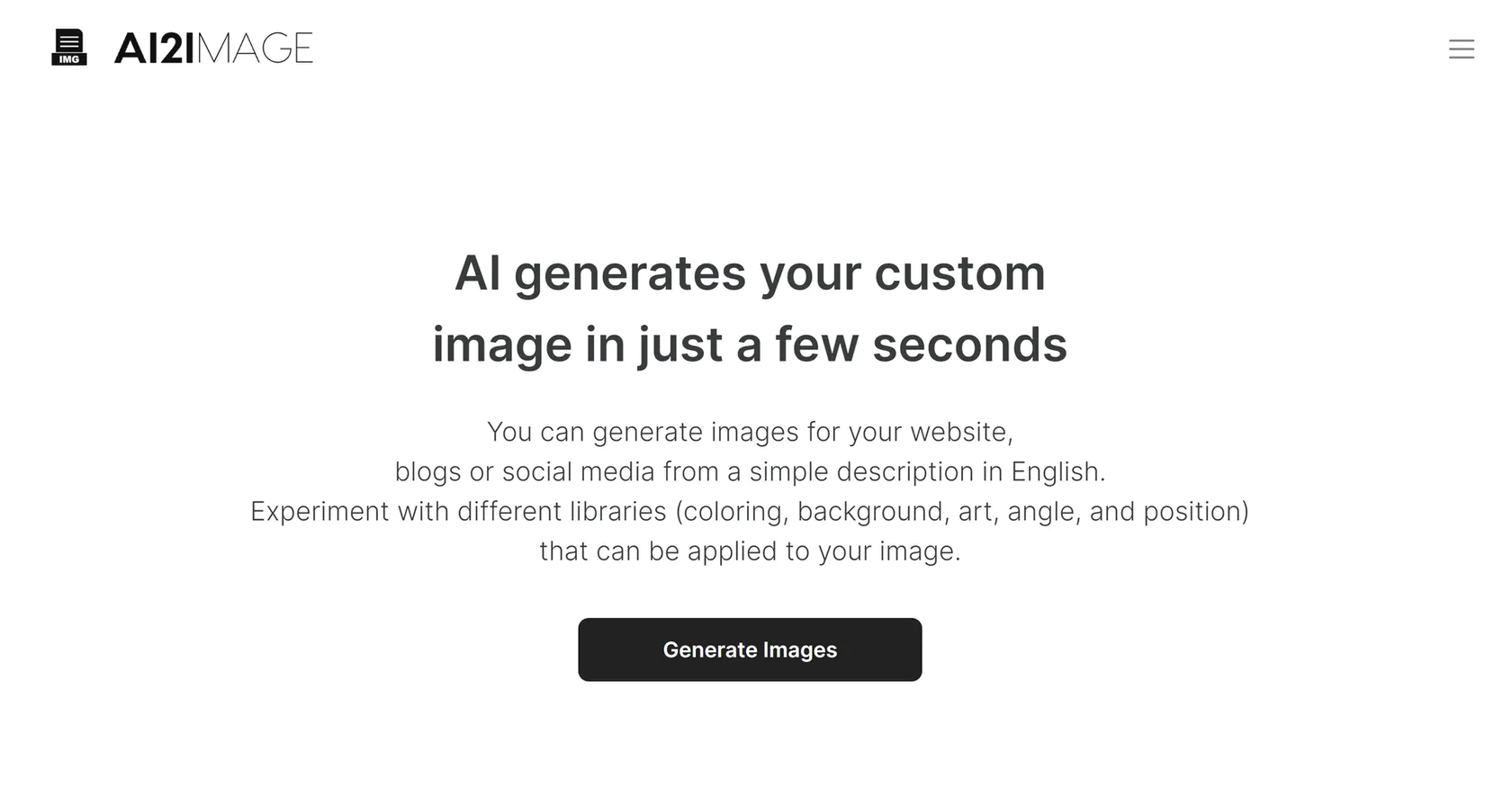 AI2image screenshot