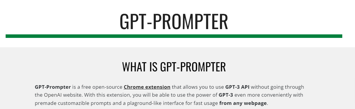 GPT-Prompter screenshot