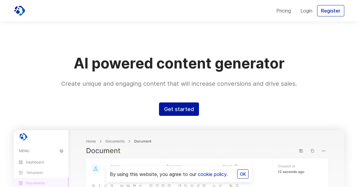 WriteAI.Tech screenshot