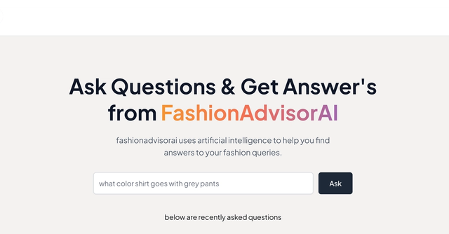 FashionAdvisorAI screenshot