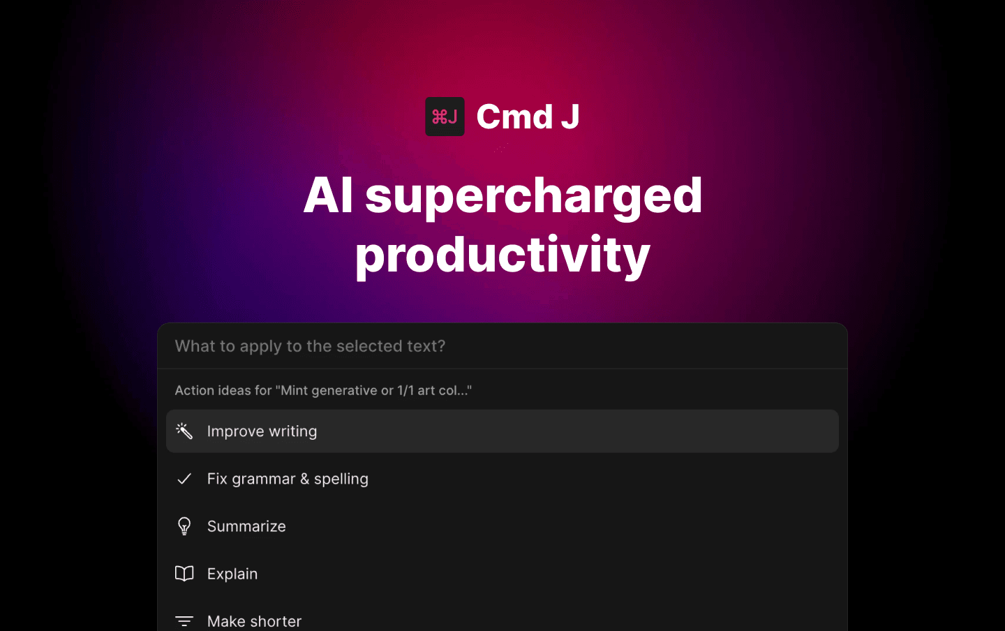 Cmd J screenshot