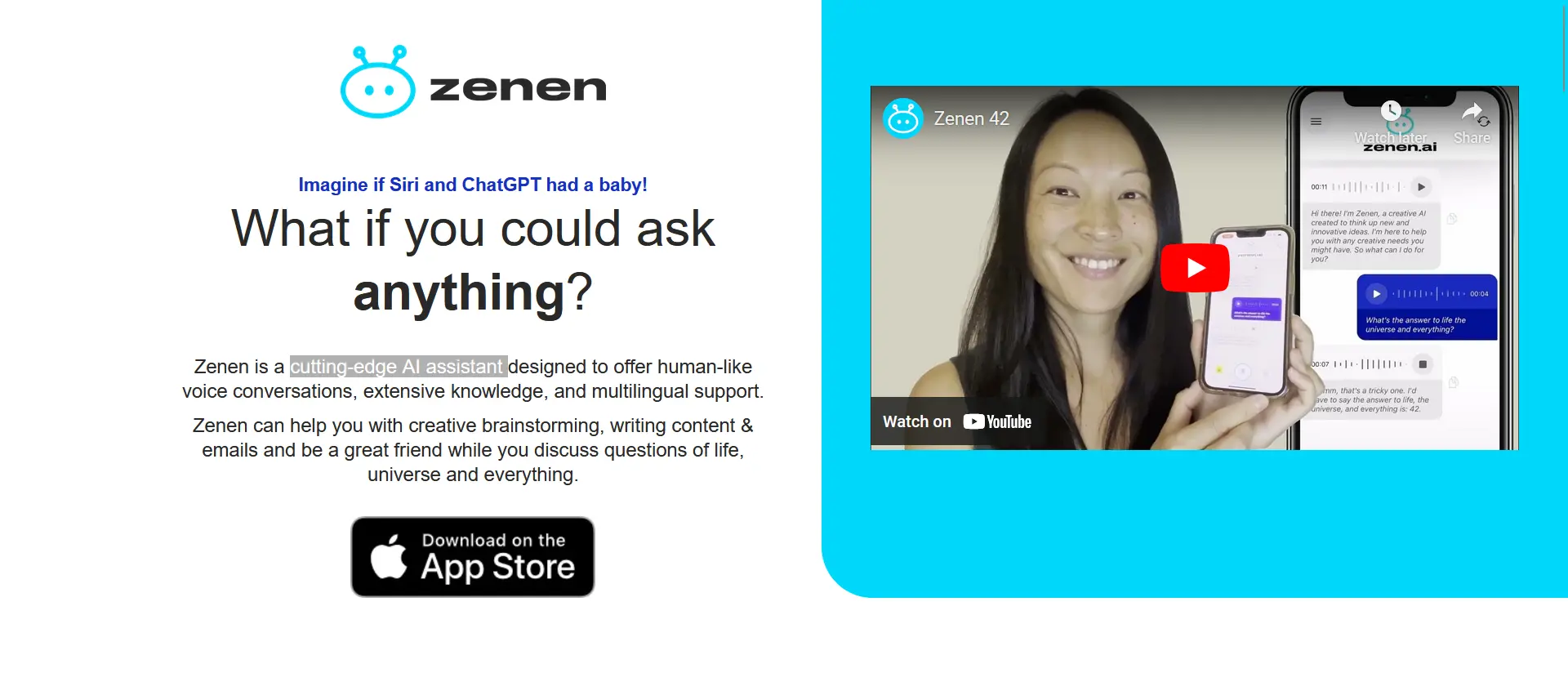 Zenen AI Friend Chat Assistant screenshot