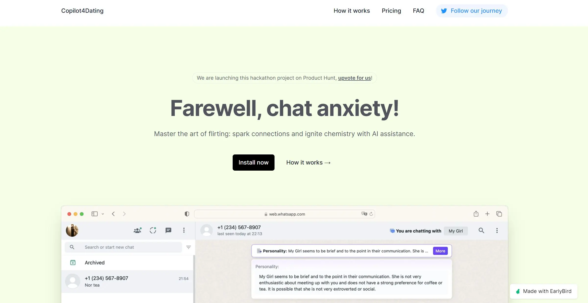 Copilot4Dating screenshot