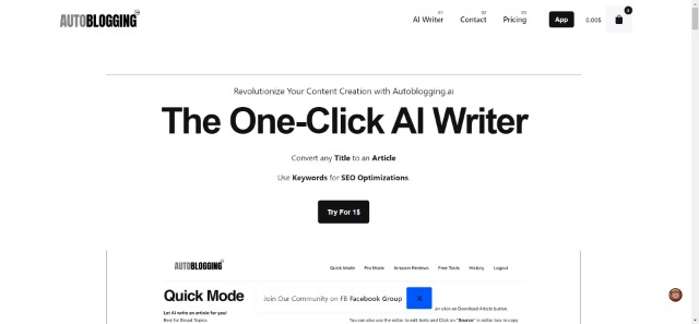 Autoblogging.ai screenshot
