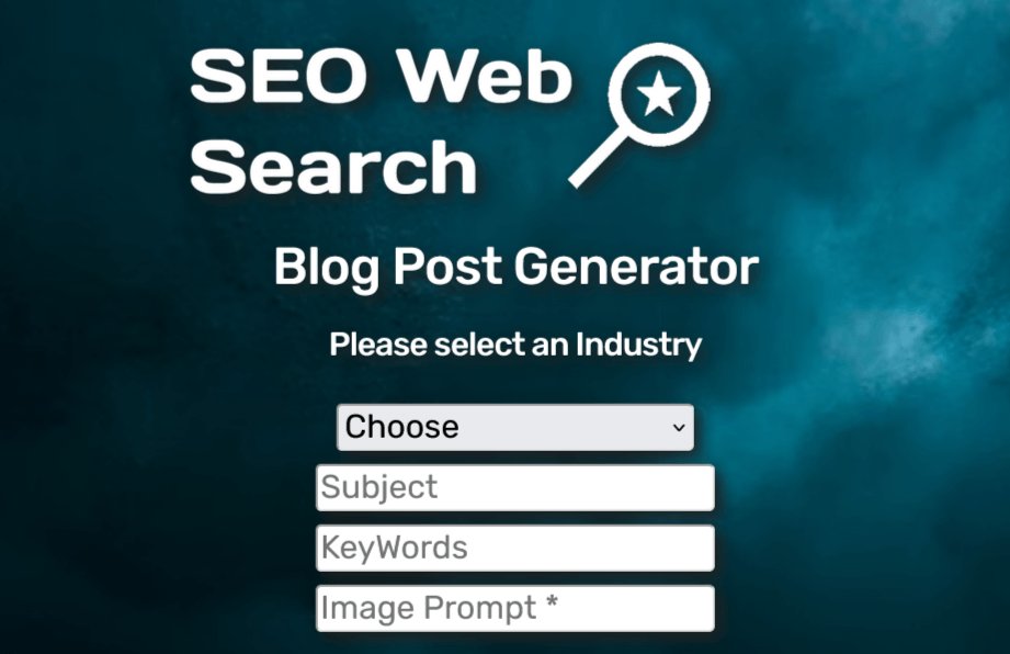 SEO Web Search screenshot