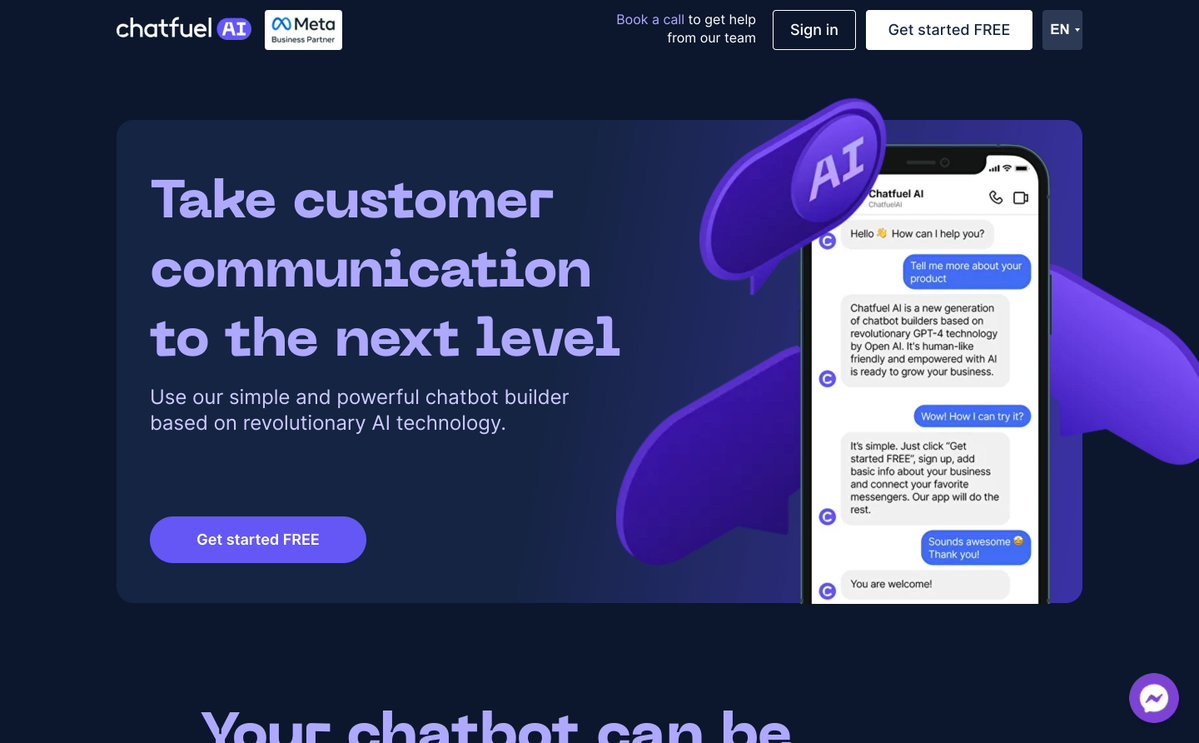 Chatfuel AI screenshot