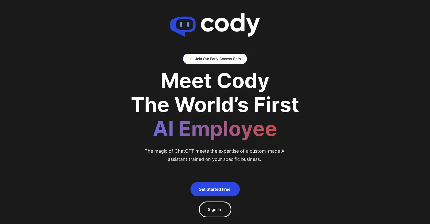 Cody screenshot