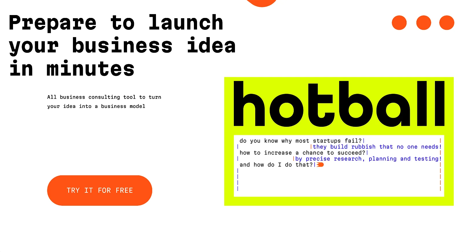 Hotball screenshot