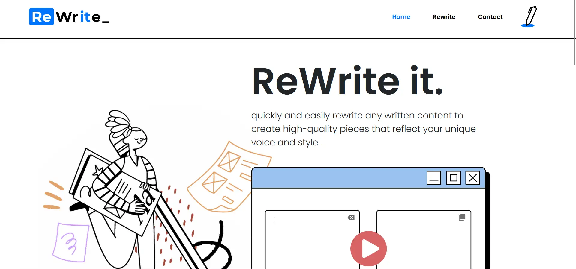 Rewriteit AI screenshot