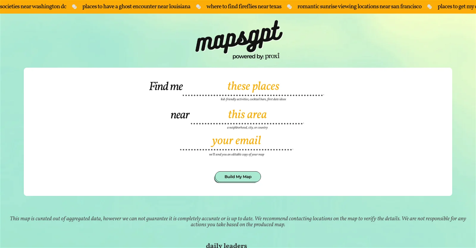 Maps GPT screenshot