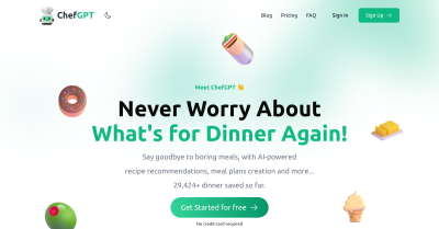 ChefGPT screenshot