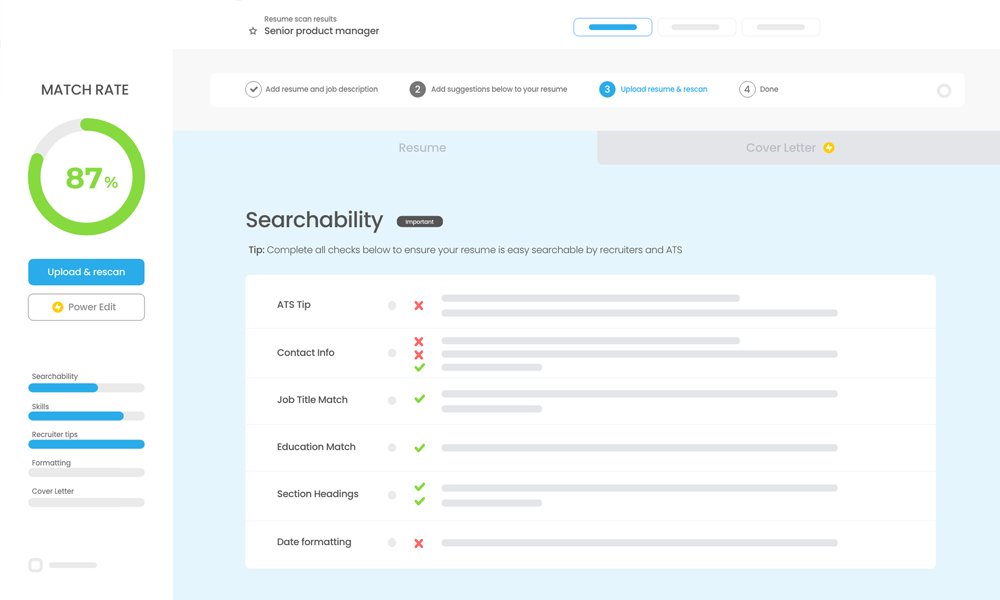 Jobscan screenshot