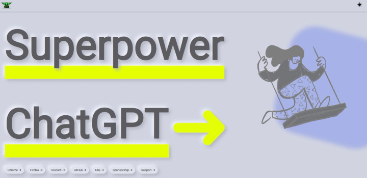 Superpower ChatGPT screenshot