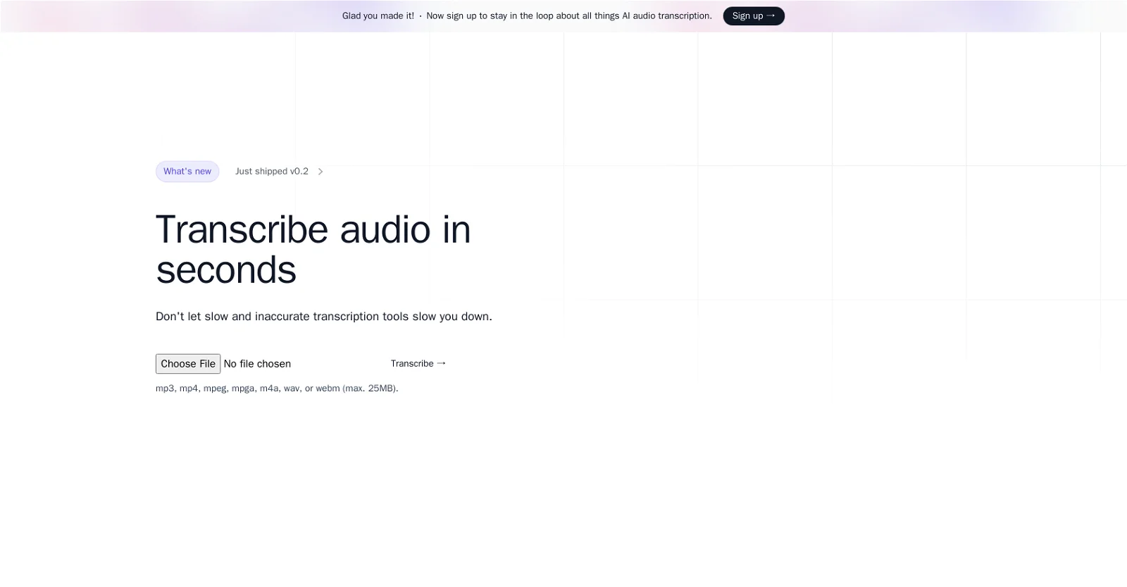 Transvribe screenshot
