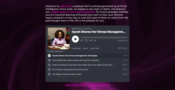 Podcast screenshot