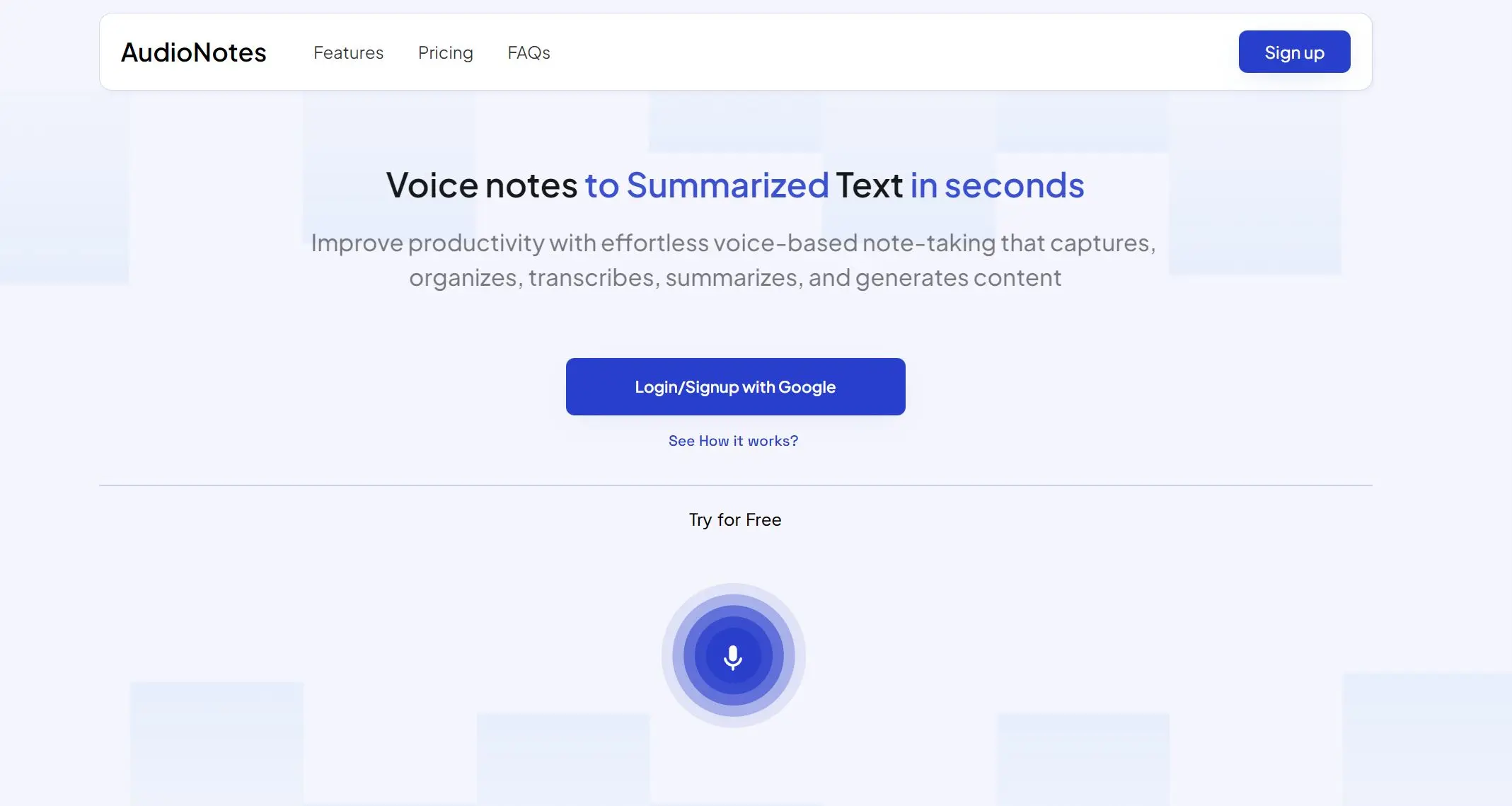 AudioNotes screenshot