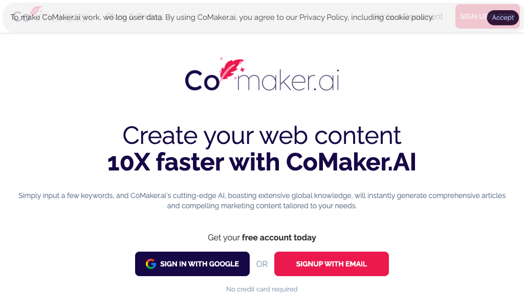 CoMaker.ai screenshot
