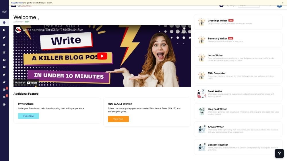 Webuters AI screenshot