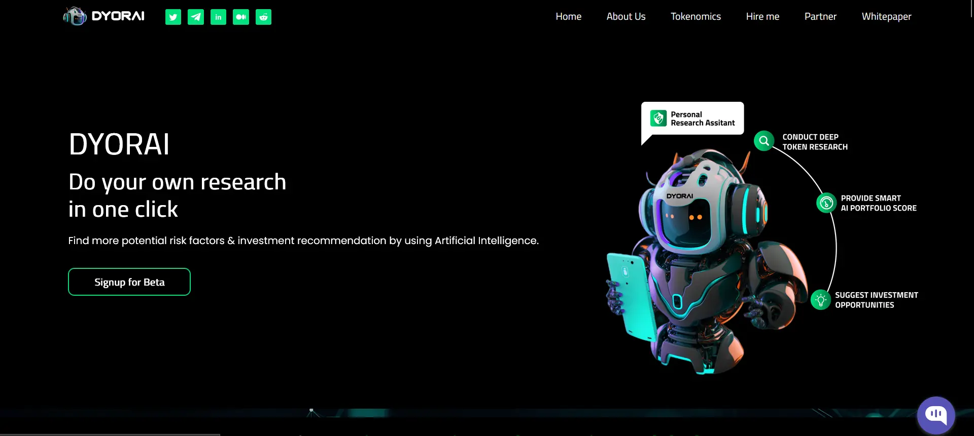 DYORAI: Your Personal Crypto Research Assistant screenshot