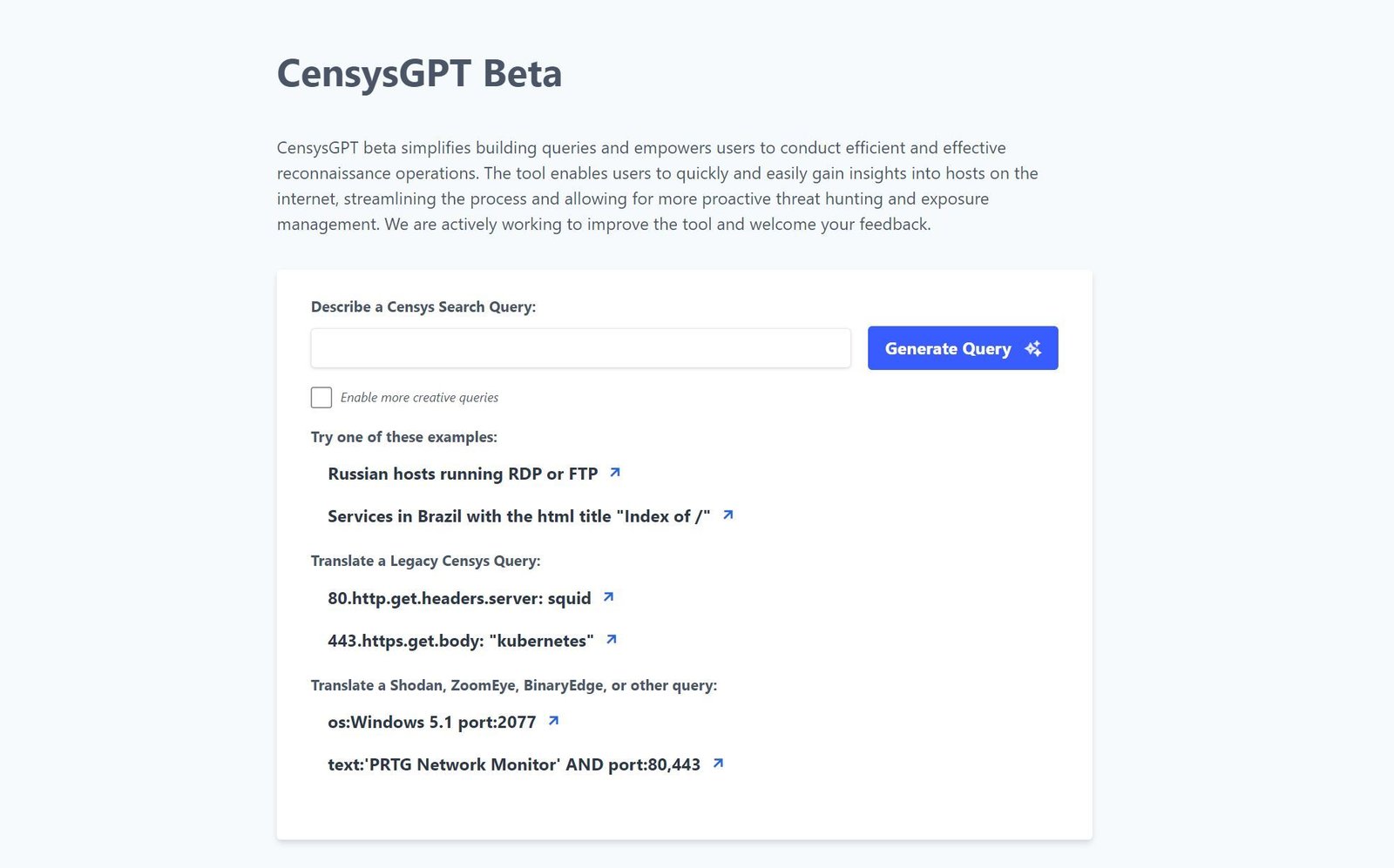 CensysGPT screenshot