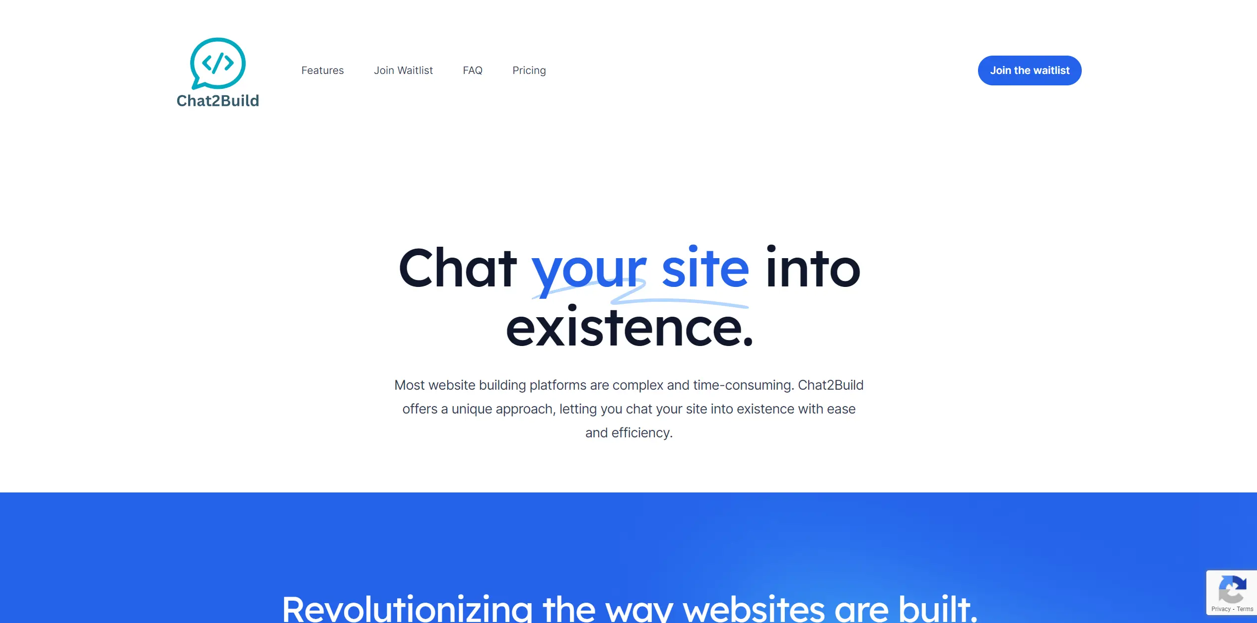 Chat2Build screenshot