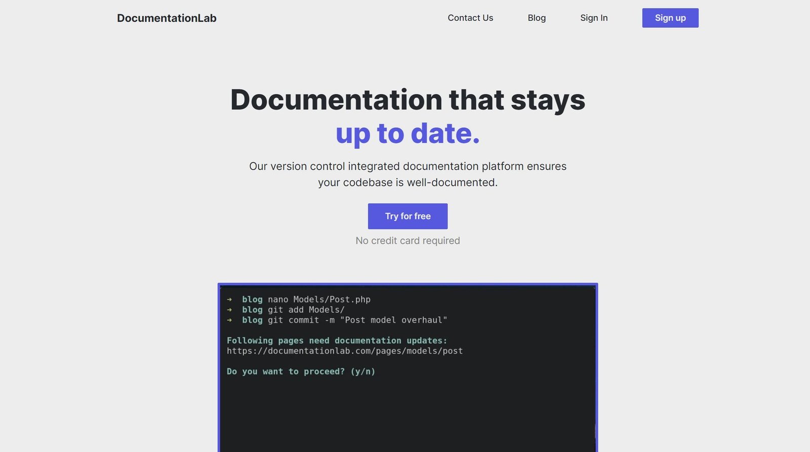 DocumentationLab screenshot