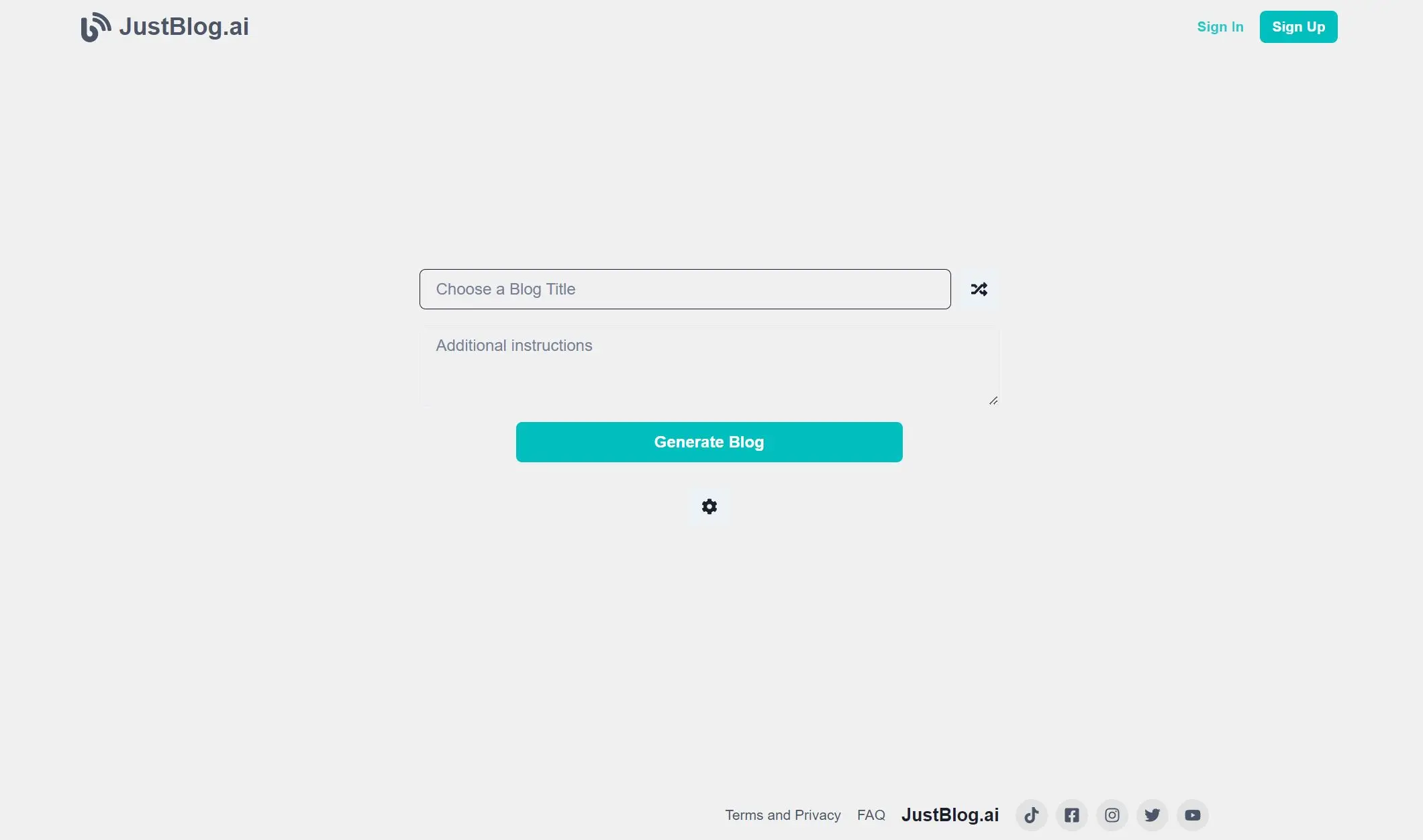 JustBlog screenshot