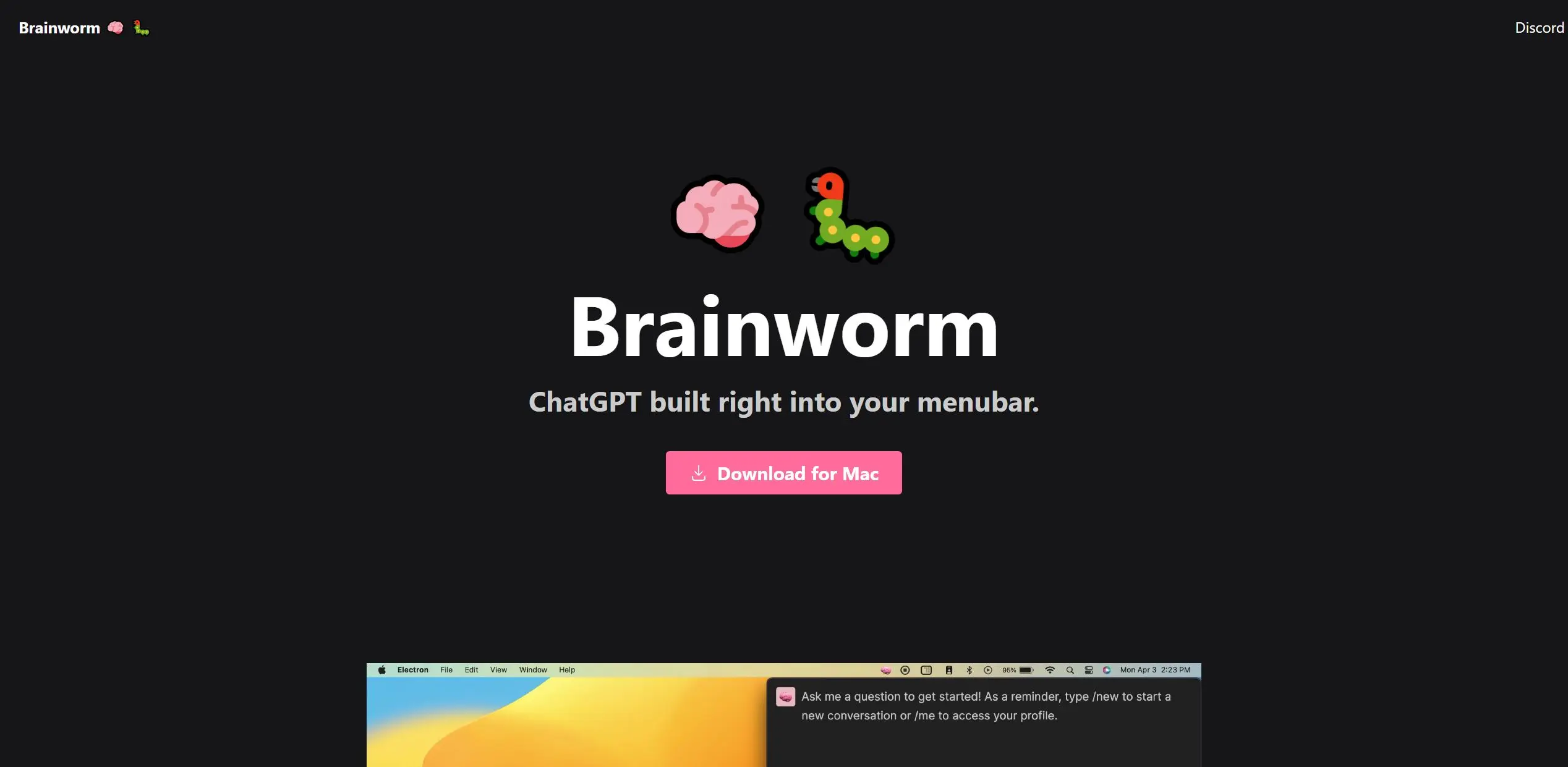 Brainworm screenshot