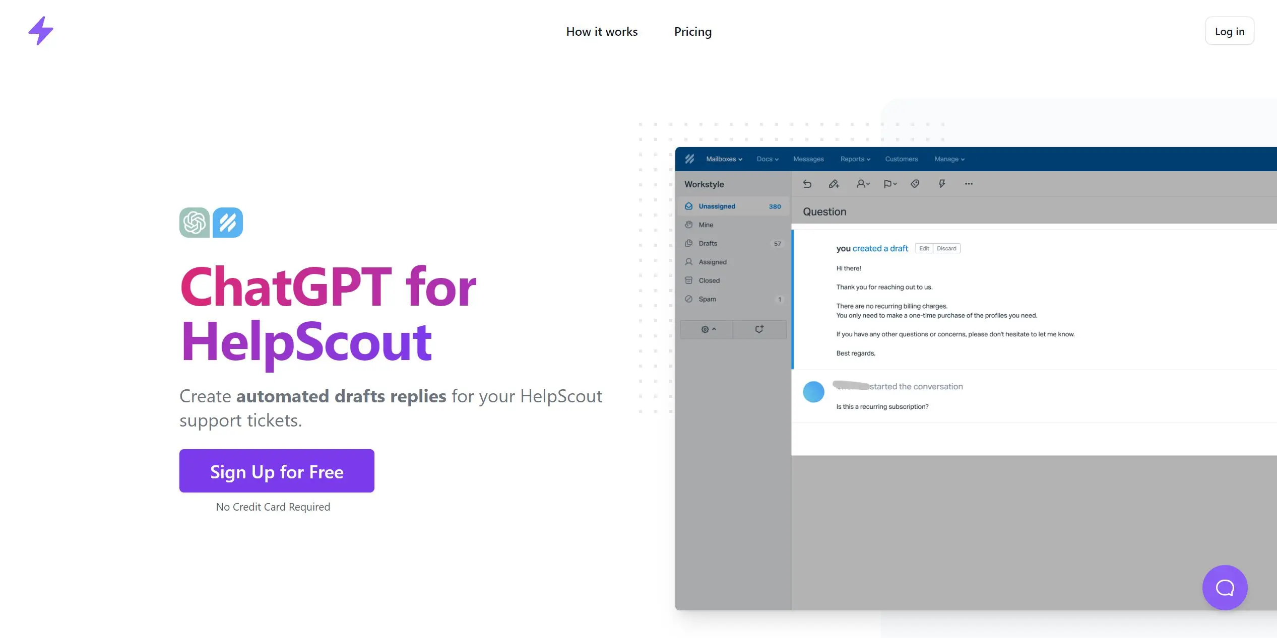 HelpScout screenshot