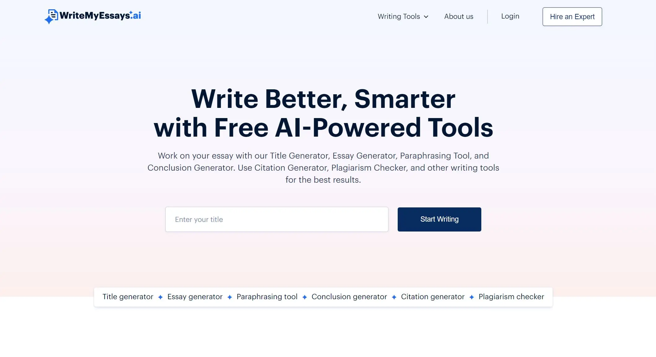 Write My Essays AI screenshot