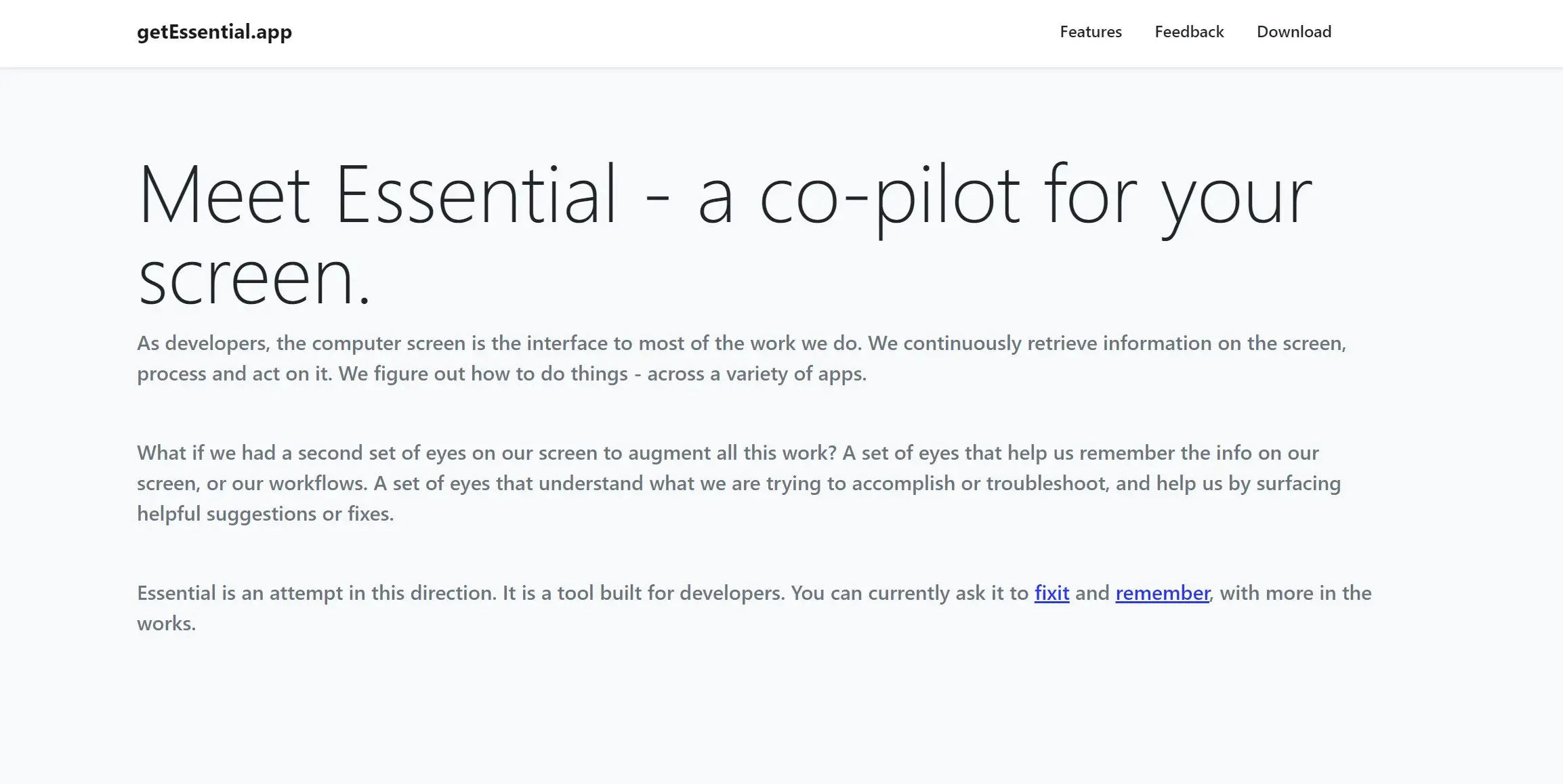 getEssential.app screenshot