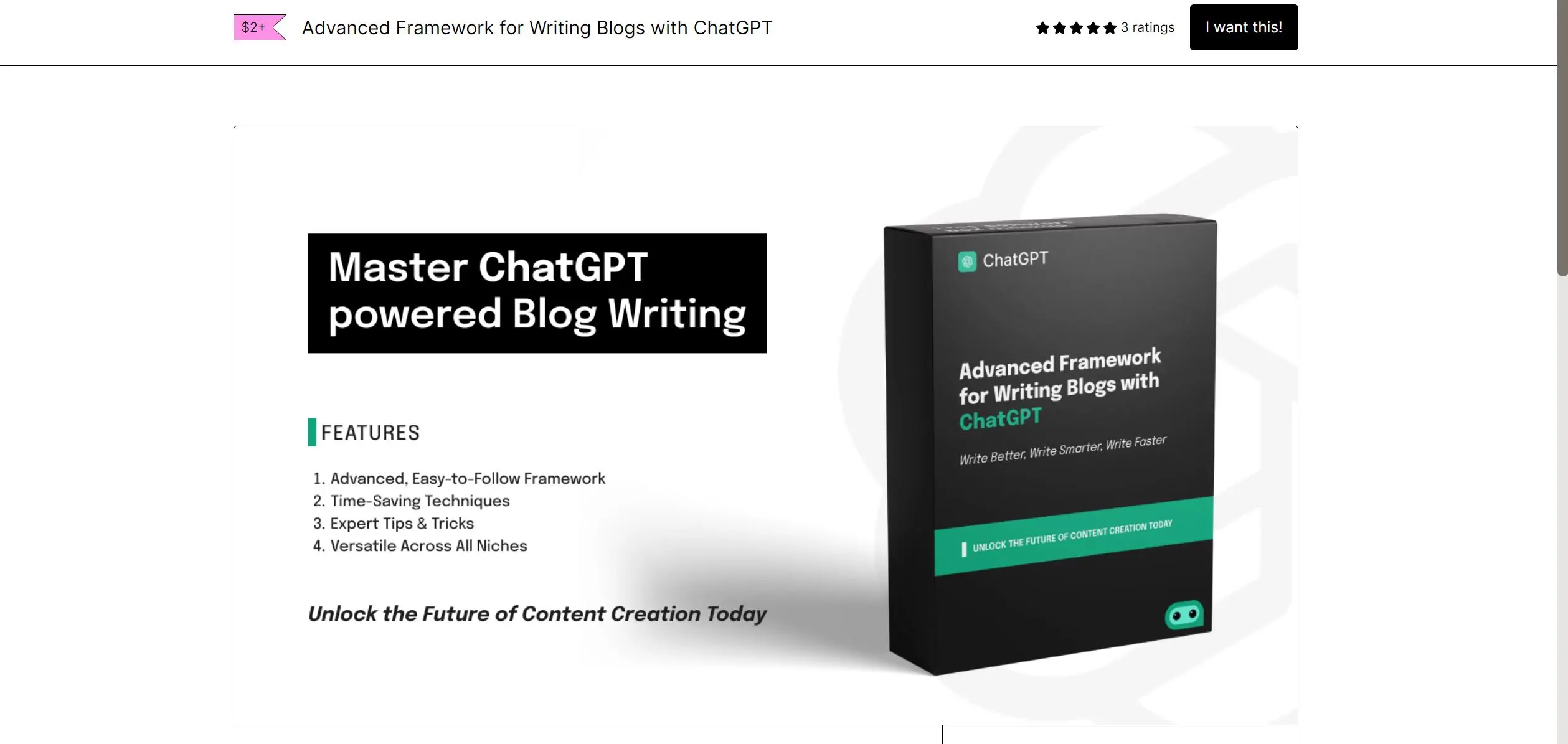 Advanced Framework for writing Blogs screenshot