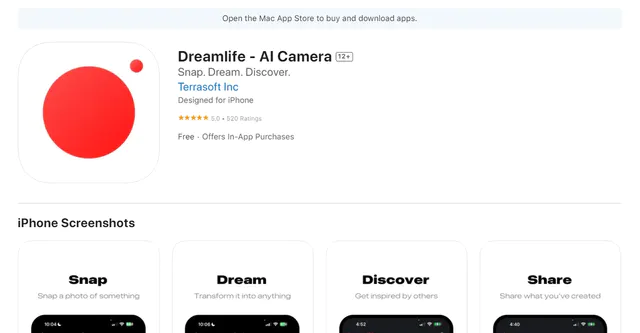 Dreamlife AI screenshot