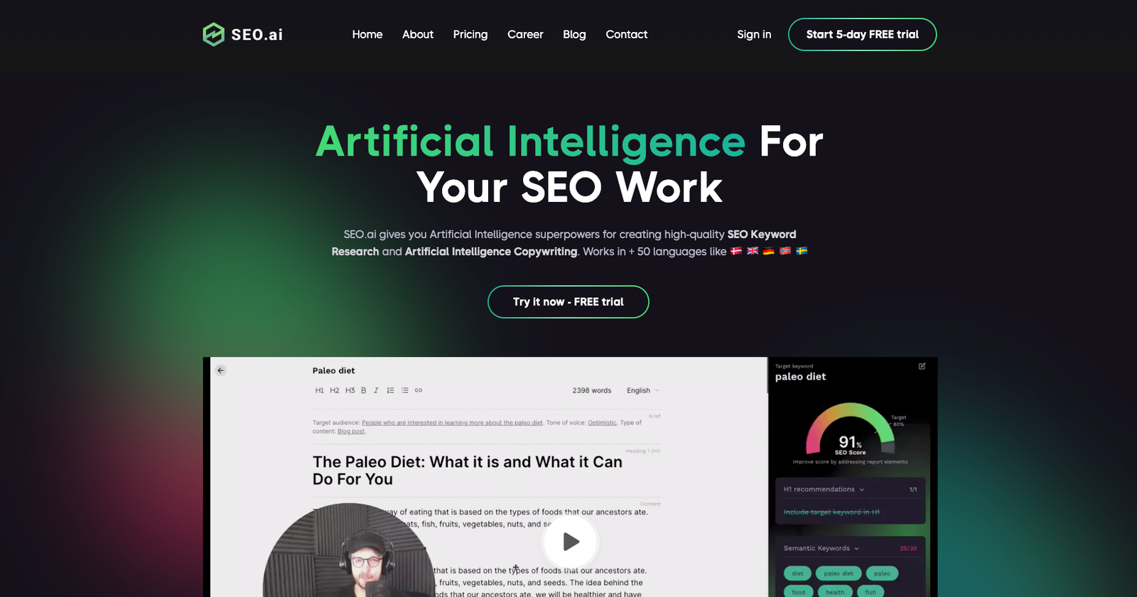 SEO Content AI screenshot