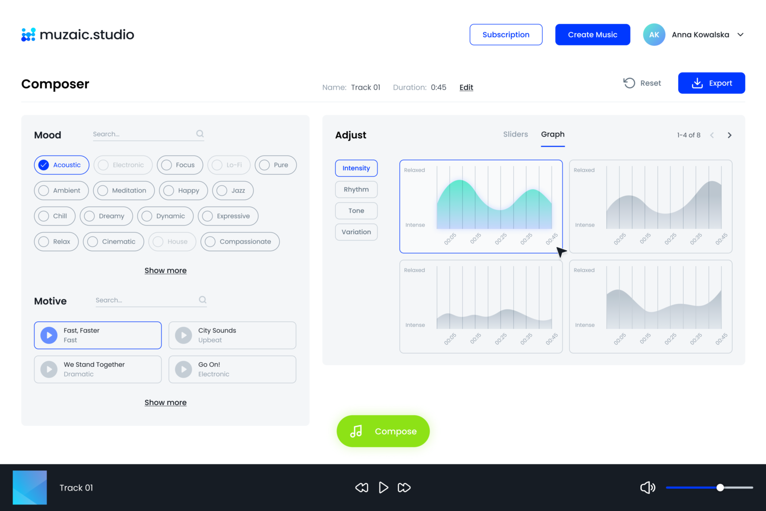 Muzaic Studio screenshot