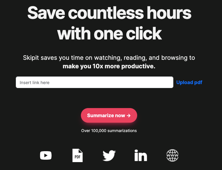 Skipit.ai screenshot