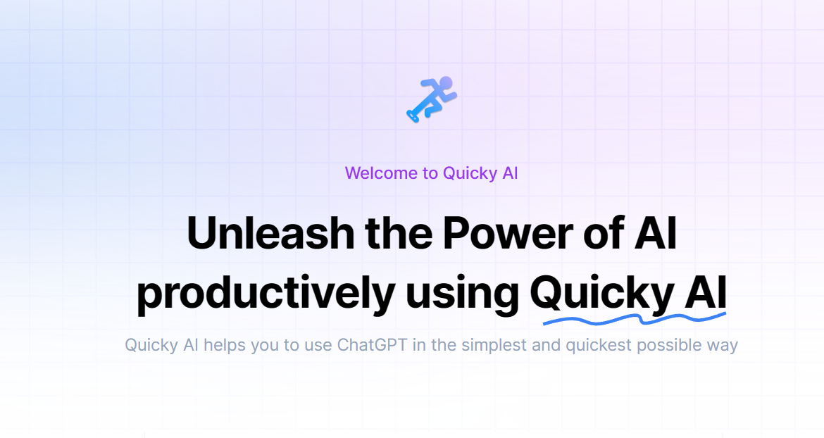 Quicky AI screenshot