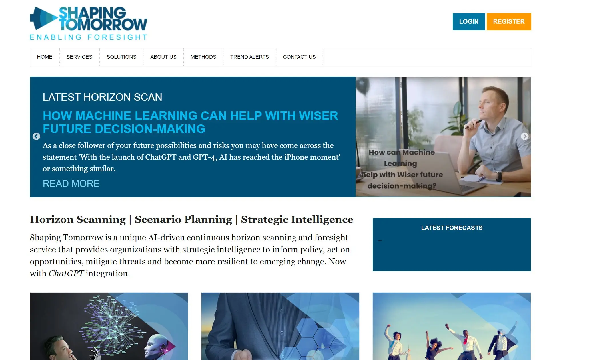 Shaping Tomorrow screenshot