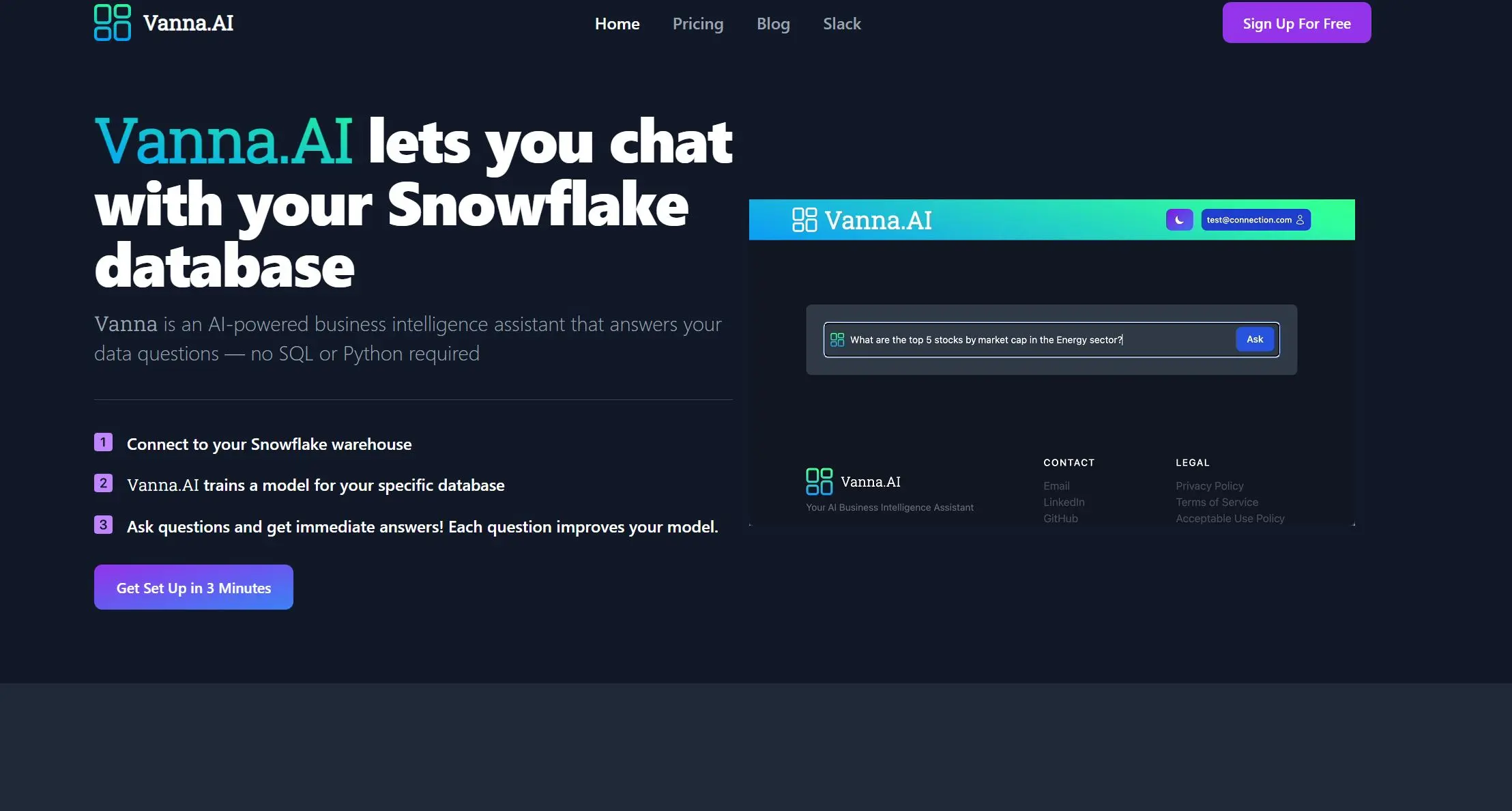 Vanna AI screenshot