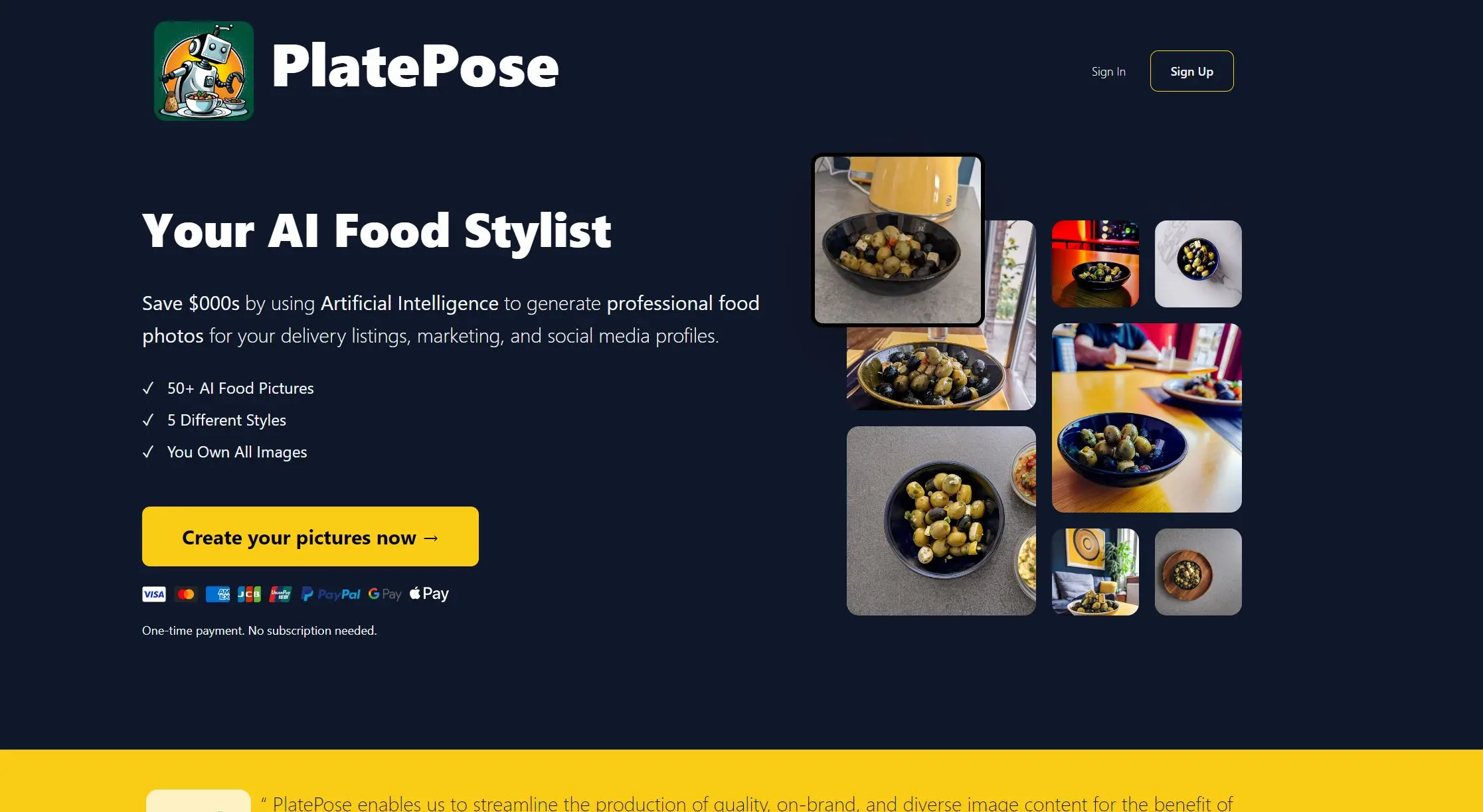 PlatePose screenshot