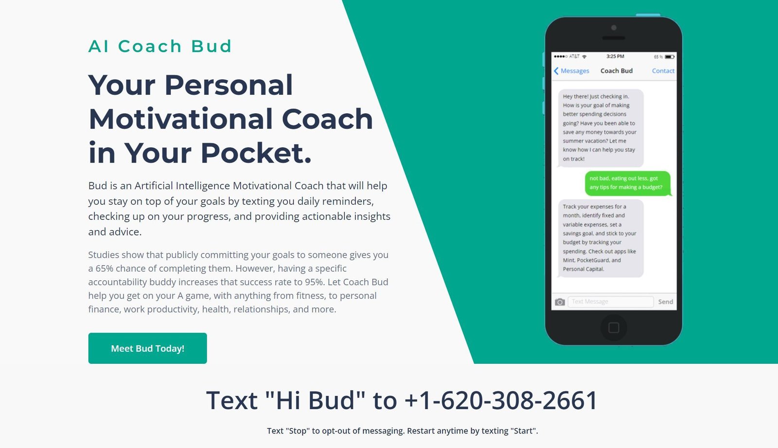 Al Coach Bud screenshot
